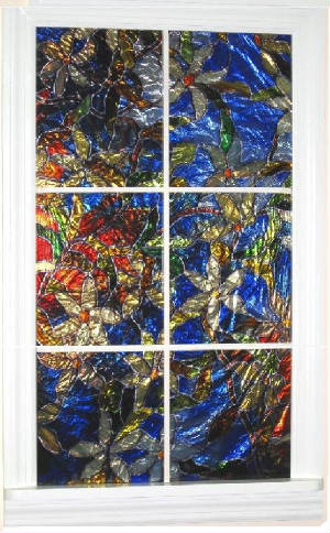 "Stained Glass" Mirror Window