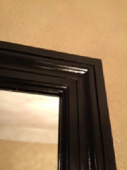 Satin Ebony Mirror Window Frame